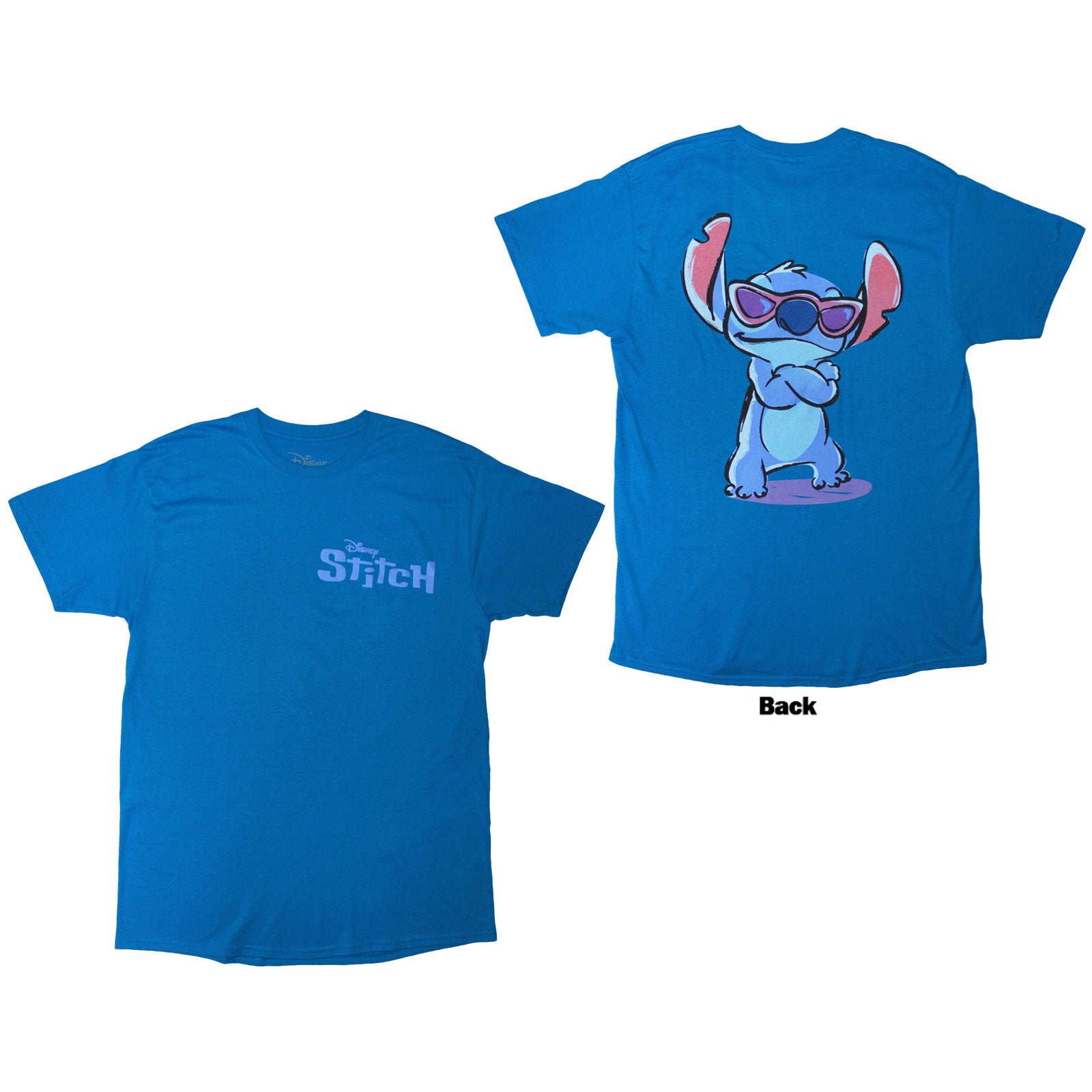 Disney: Stitch Logo T-Shirt (Back Print)