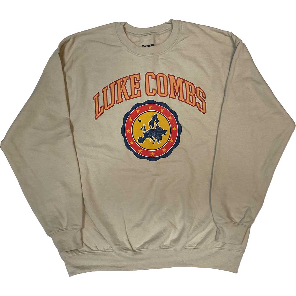 Luke Combs: Tour '23 Europe Map Sweatshirt