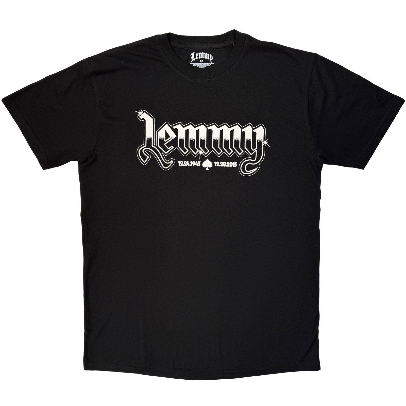 Lemmy: Logo Mono T-shirt – officielt merchandise