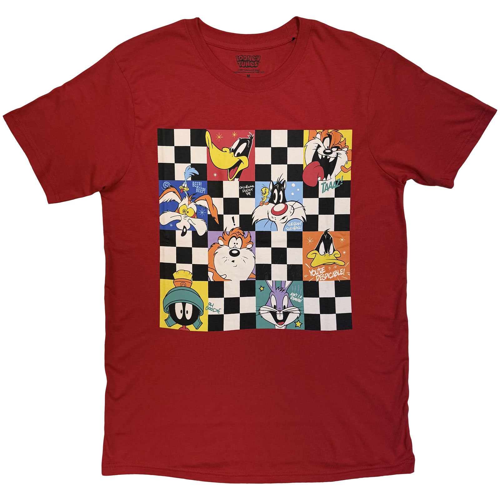 Looney Tunes: Checkered Characters T-shirt – officielt merchandise