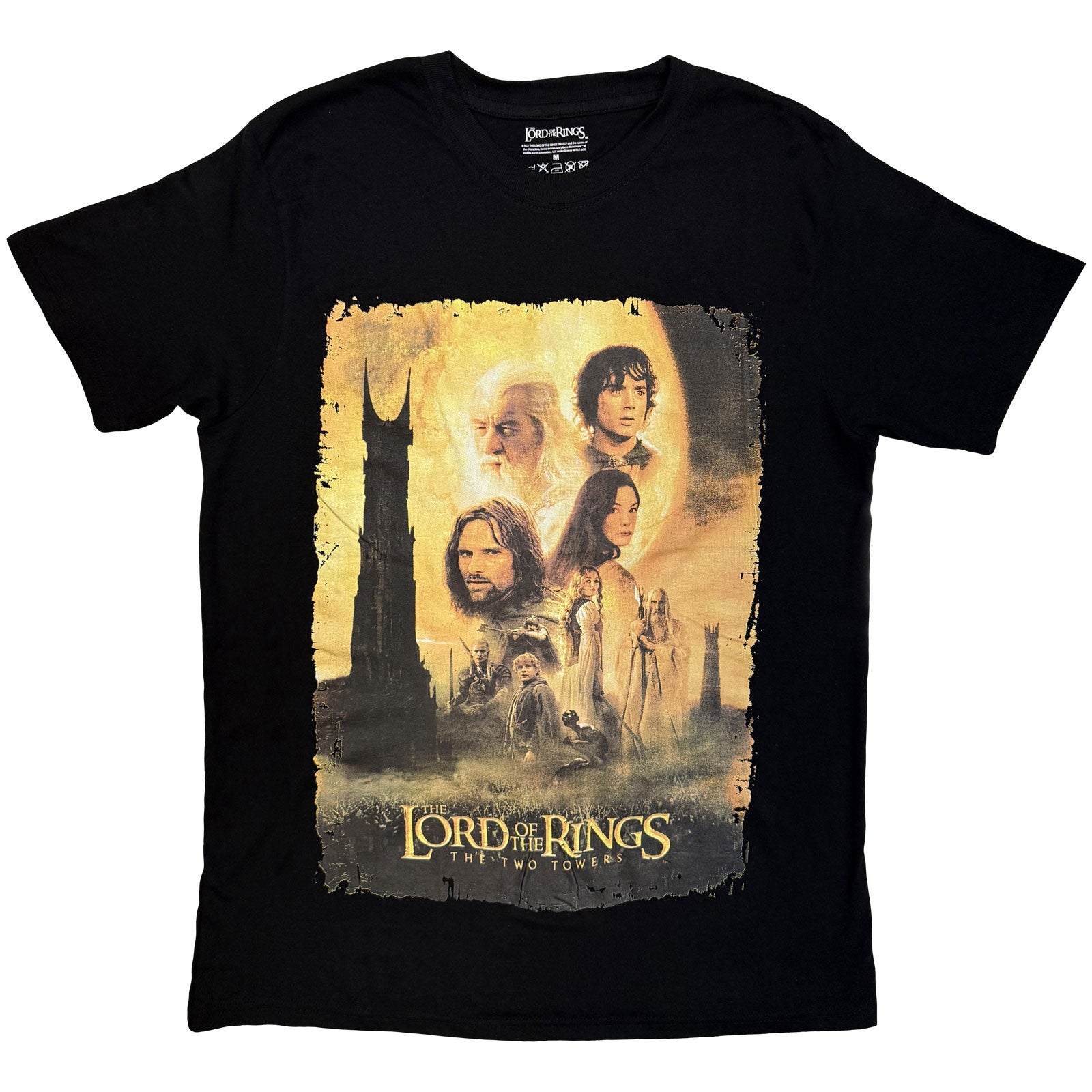 Lord Of The Rings: The Two Towers Poster Uni T-shirt – officielt merchandise