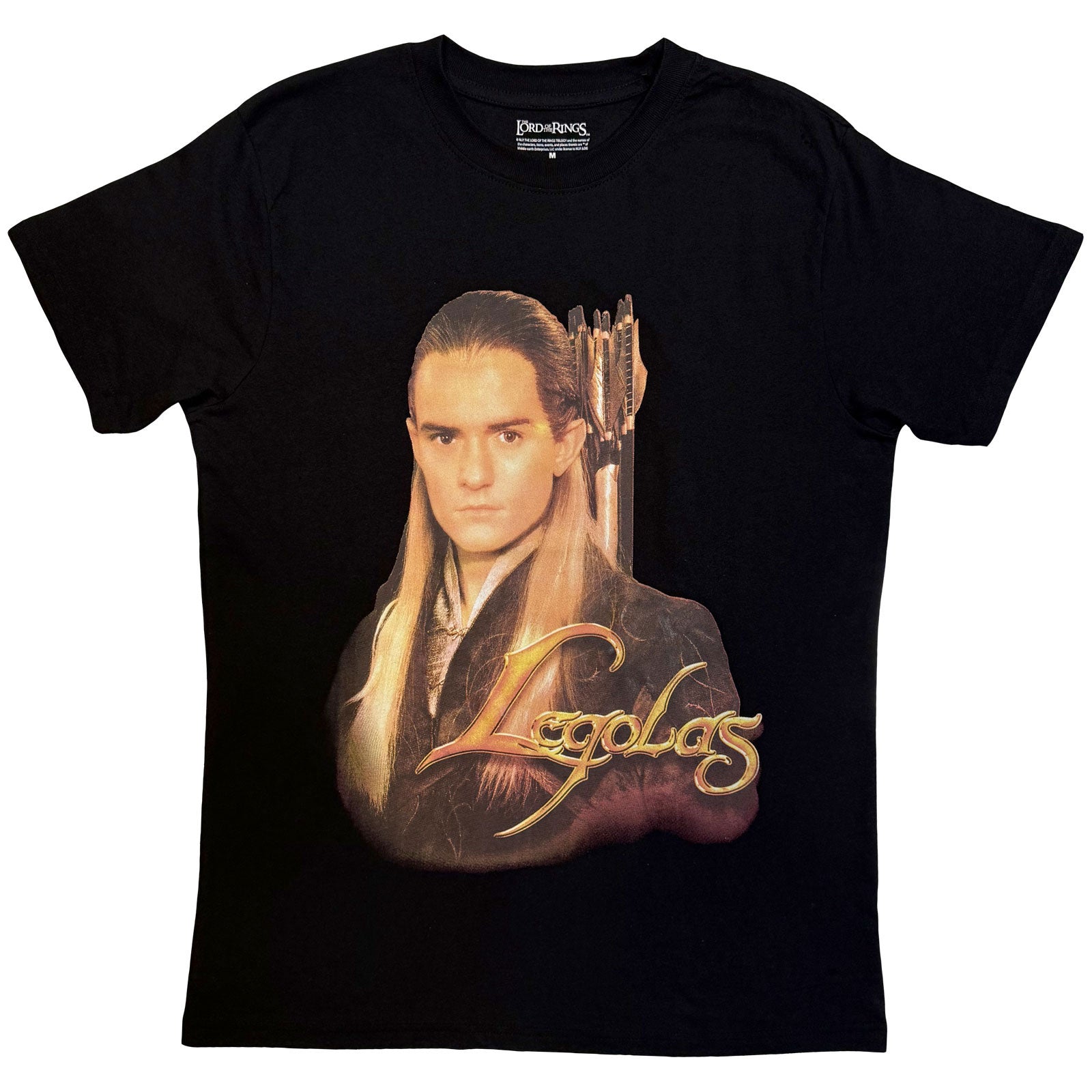 Lord of the Rings: Legolas Gold Text T-shirt – officielt merchandise