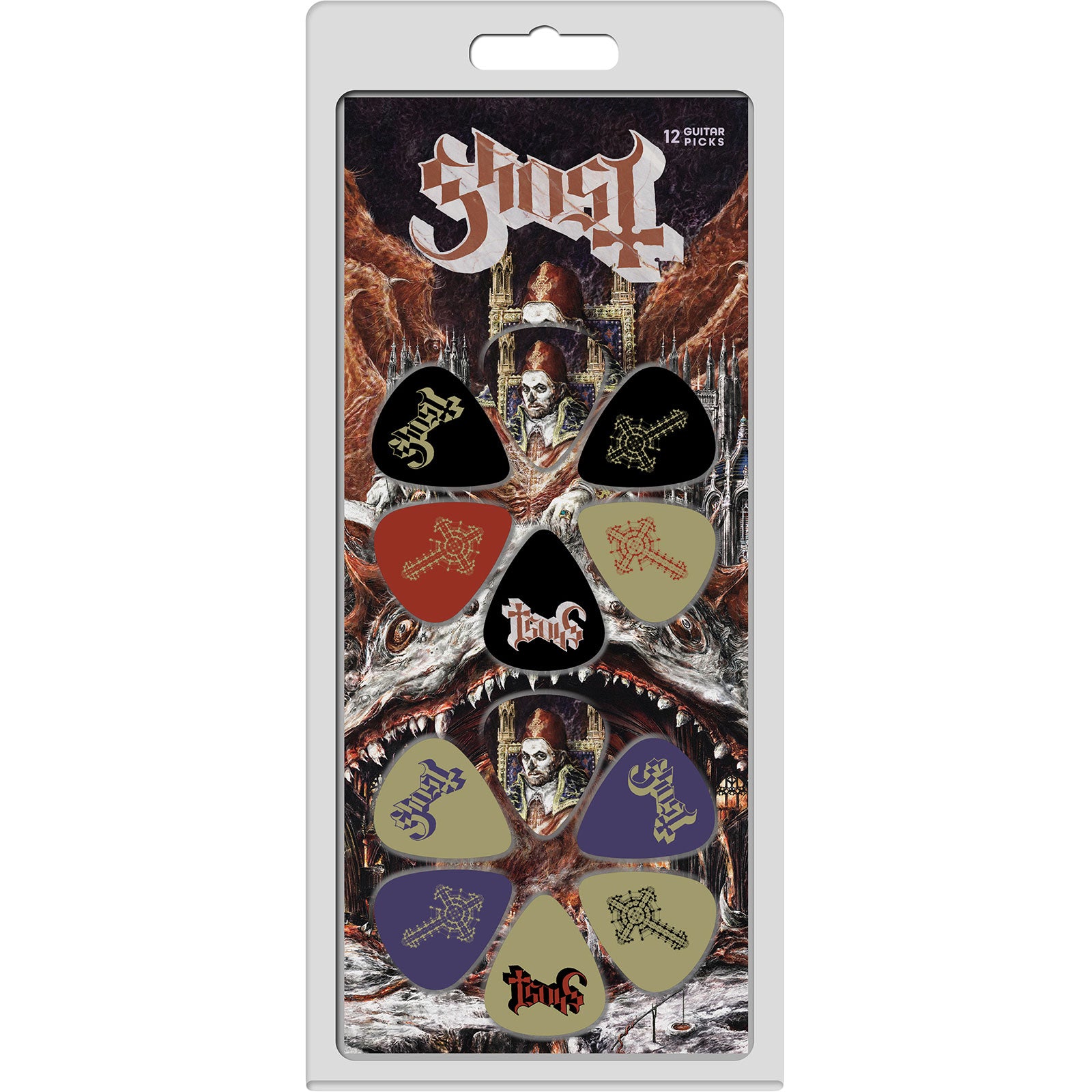 Ghost: Logos 12 - Pack (Multicolour) Musical Instruments & Accessorie – officielt merchandise