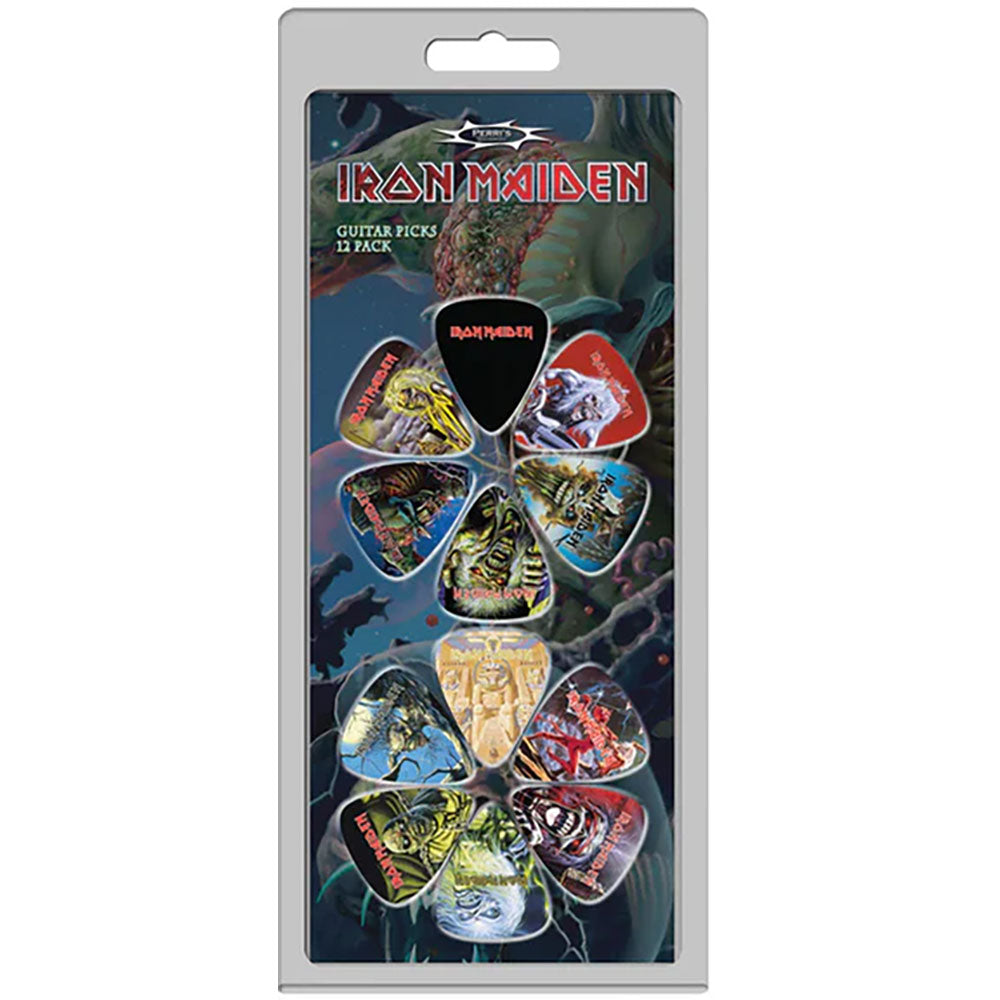 Iron Maiden: Album Covers 12 - Pack (Multicolour) Musical Instruments & Accessorie – officielt merchandise
