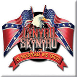 Lynyrd Skynyrd: Eagle & Flags Magnet – officielt merchandise