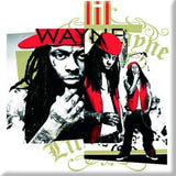 Lil Wayne: Red Cap Montage Magnet – officielt merchandise