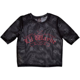 Lil Wayne: Script Logo Crop Top (Kvinder) (Mesh)