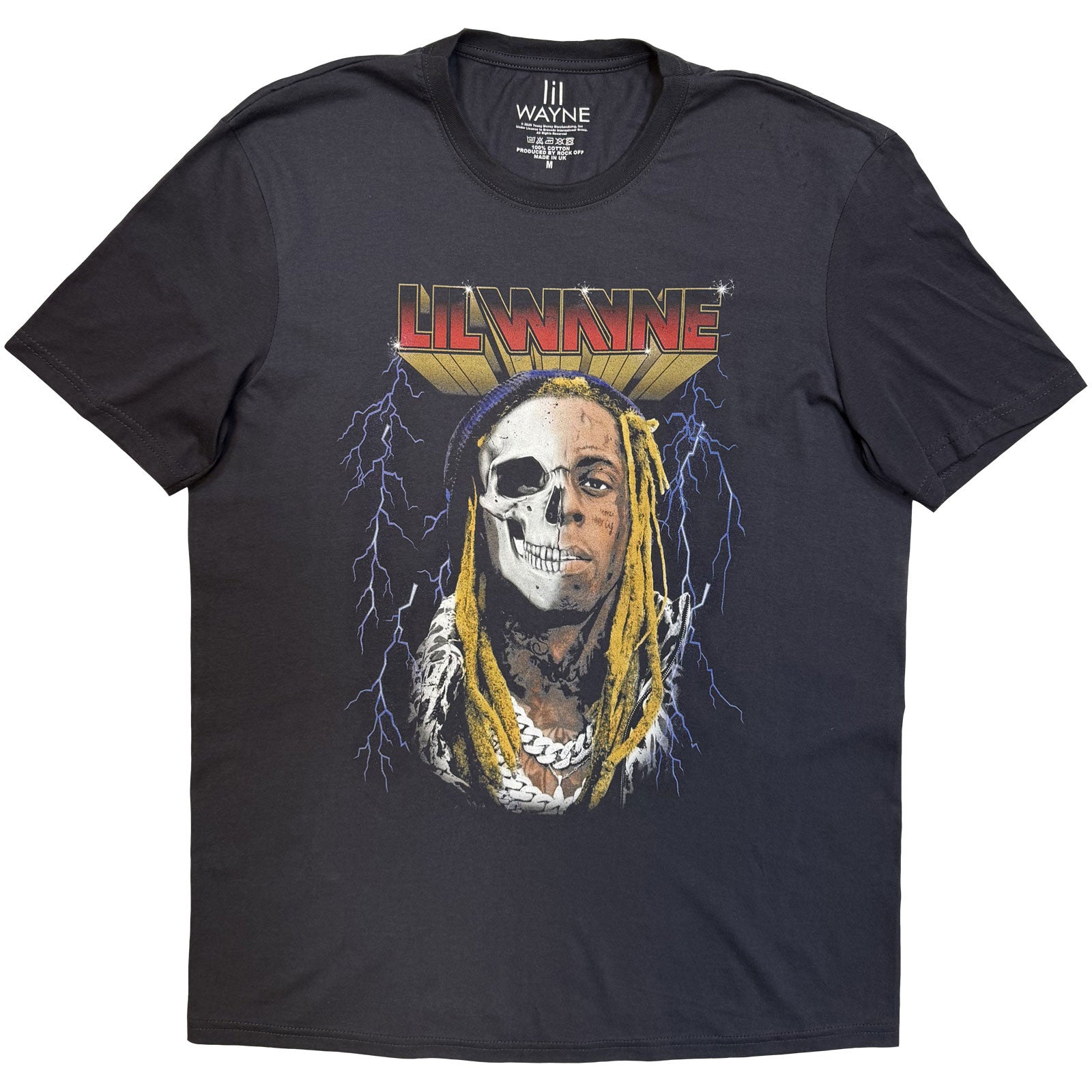 Lil Wayne: Lightning Art T-shirt – officielt merchandise