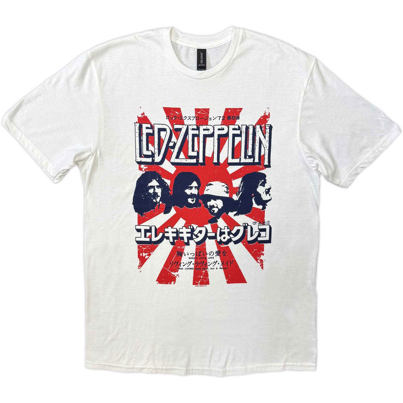 Led Zeppelin: Japanese Burst T-shirt – officielt merchandise
