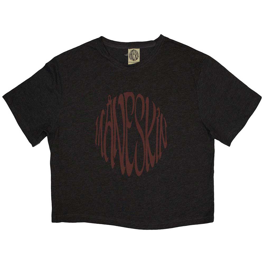 Maneskin: Warped Logo Crop Top (Kvinder)