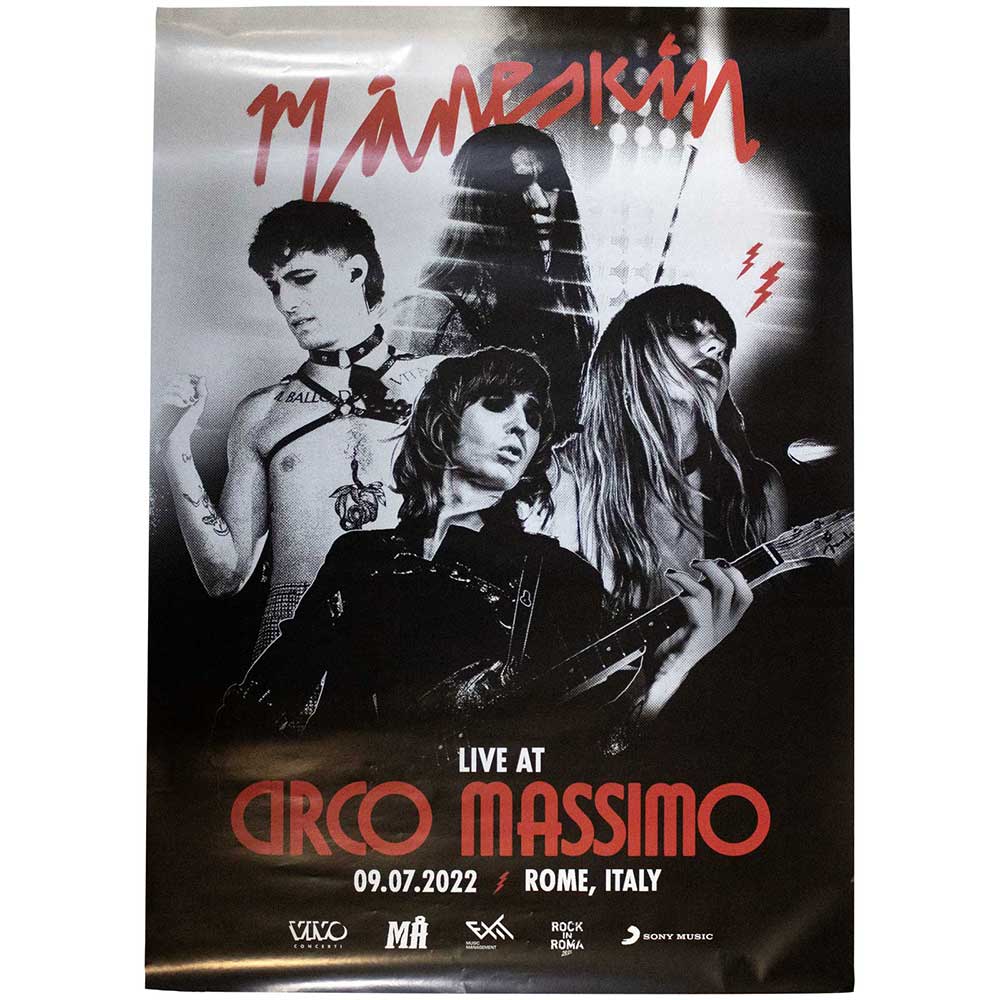 Maneskin: Live At Circo Massimo 2022 (Ex - Tour) Plakat – officielt merchandise