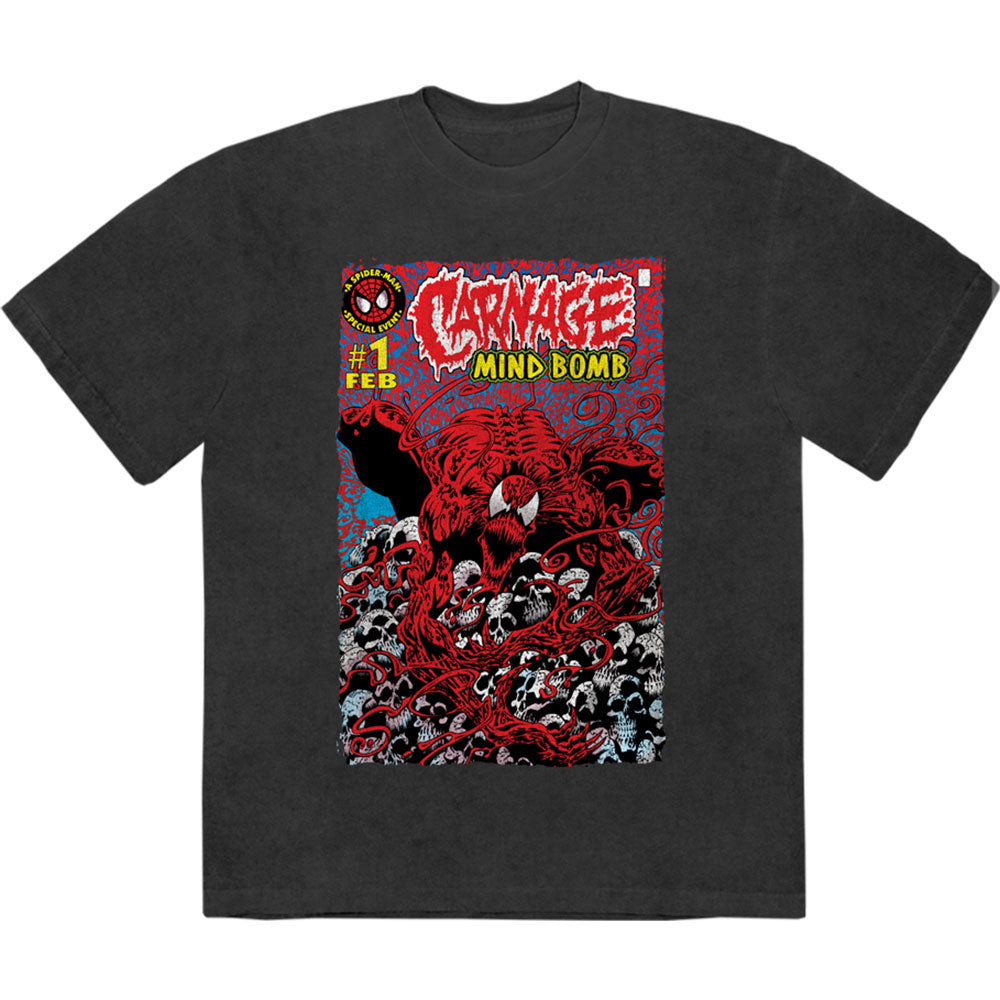 Marvel Comics: Carnage Mind Bomb Stone Wash T-Shirt (Wash)