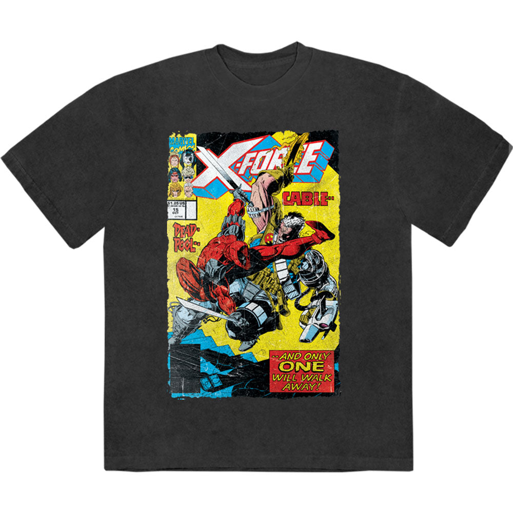 Marvel Comics: X-Force Cable & Deadpool Stone Wash T-Shirt (Wash)