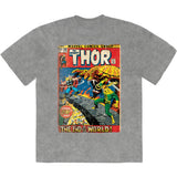 Marvel Comics: Thor End Of The World Stone Wash T-Shirt (Wash)