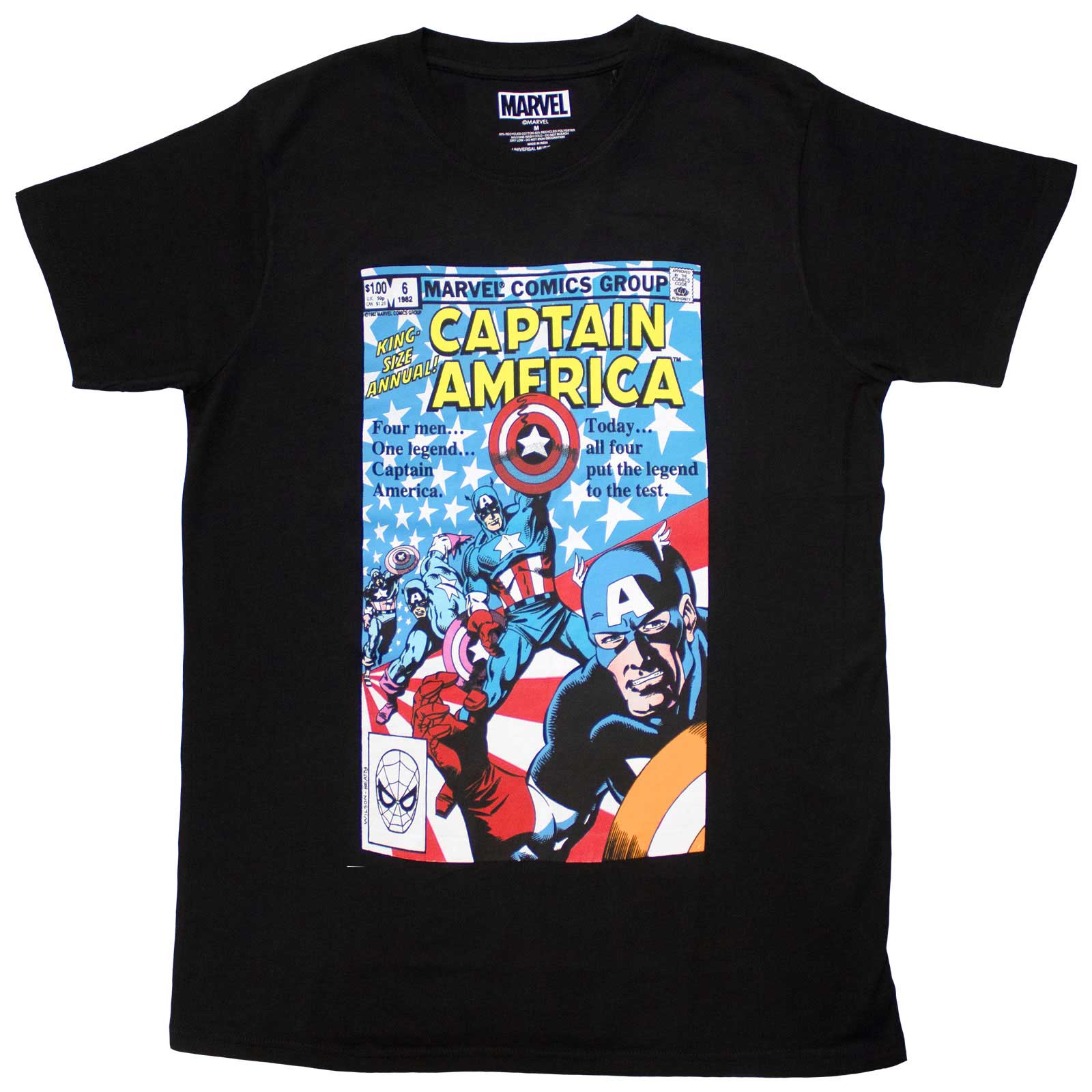 Marvel Comics: Many Captain Americas Comic Cover T-Shirt