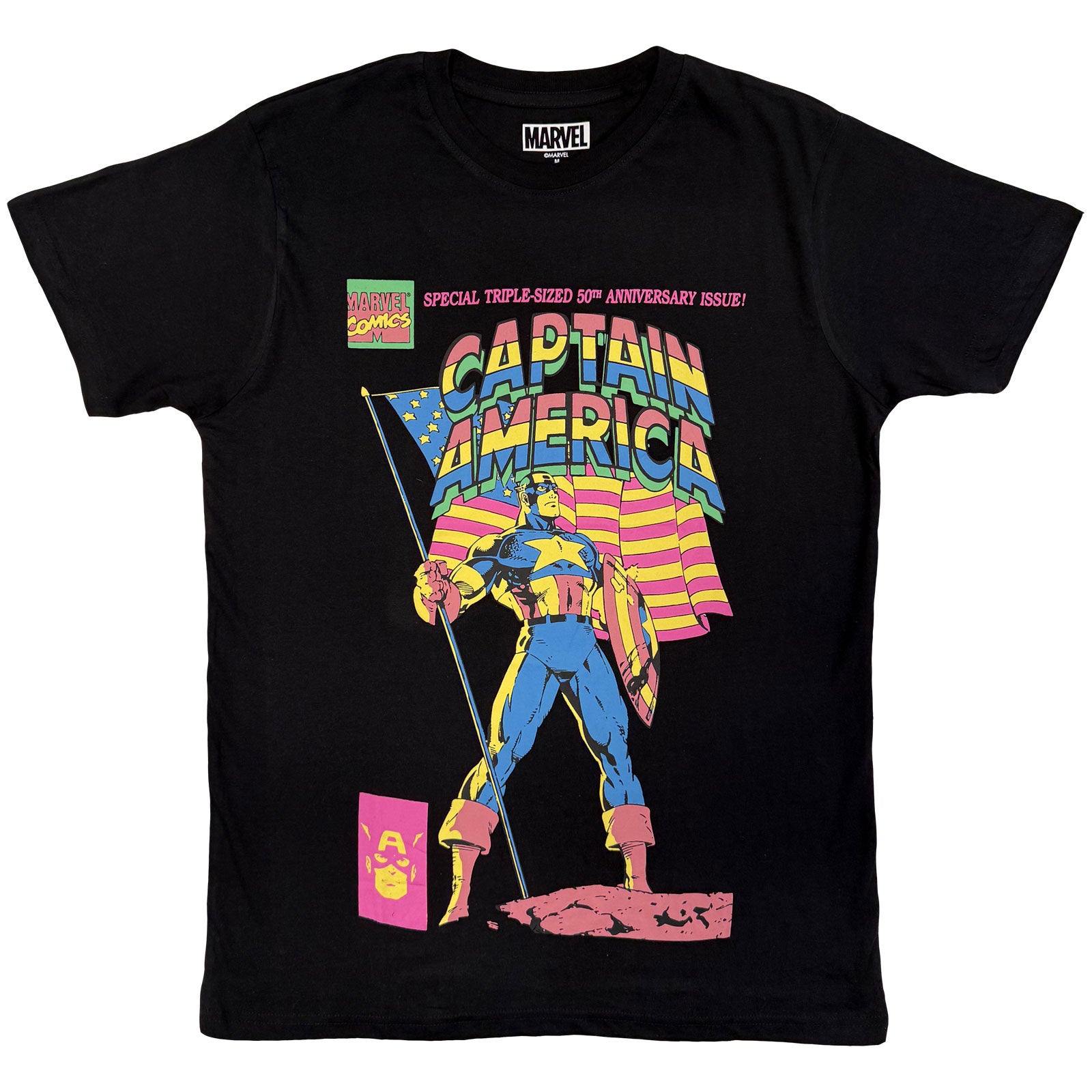 Marvel Comics: Captain America 50Th Anniversary T-Shirt