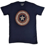 Marvel Comics: Captain America Embroidered Shield T-shirt – officielt merchandise
