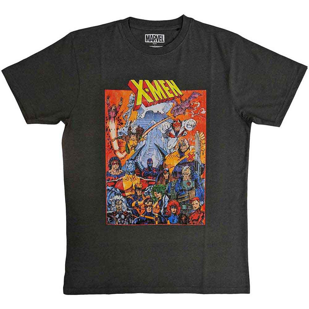 Marvel Comics: X - Men Full Characters Vintage T-shirt – officielt merchandise