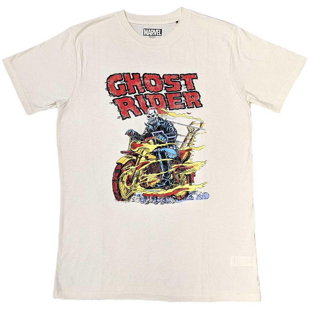 Marvel Comics: Ghost Rider Bike (Sand) T-shirt – officielt merchandise