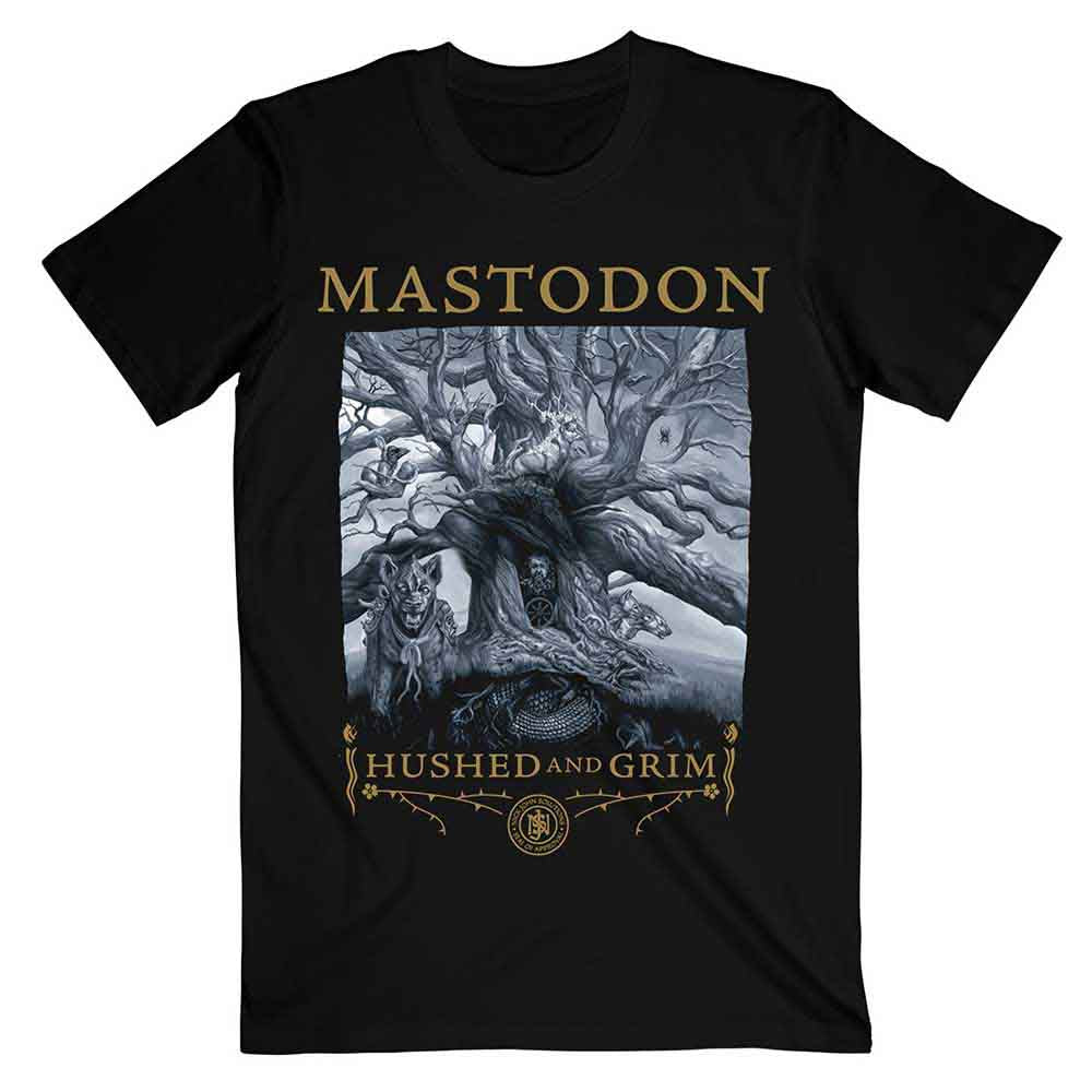 Mastodon: Hushed & Grim Cover T-shirt – officielt merchandise