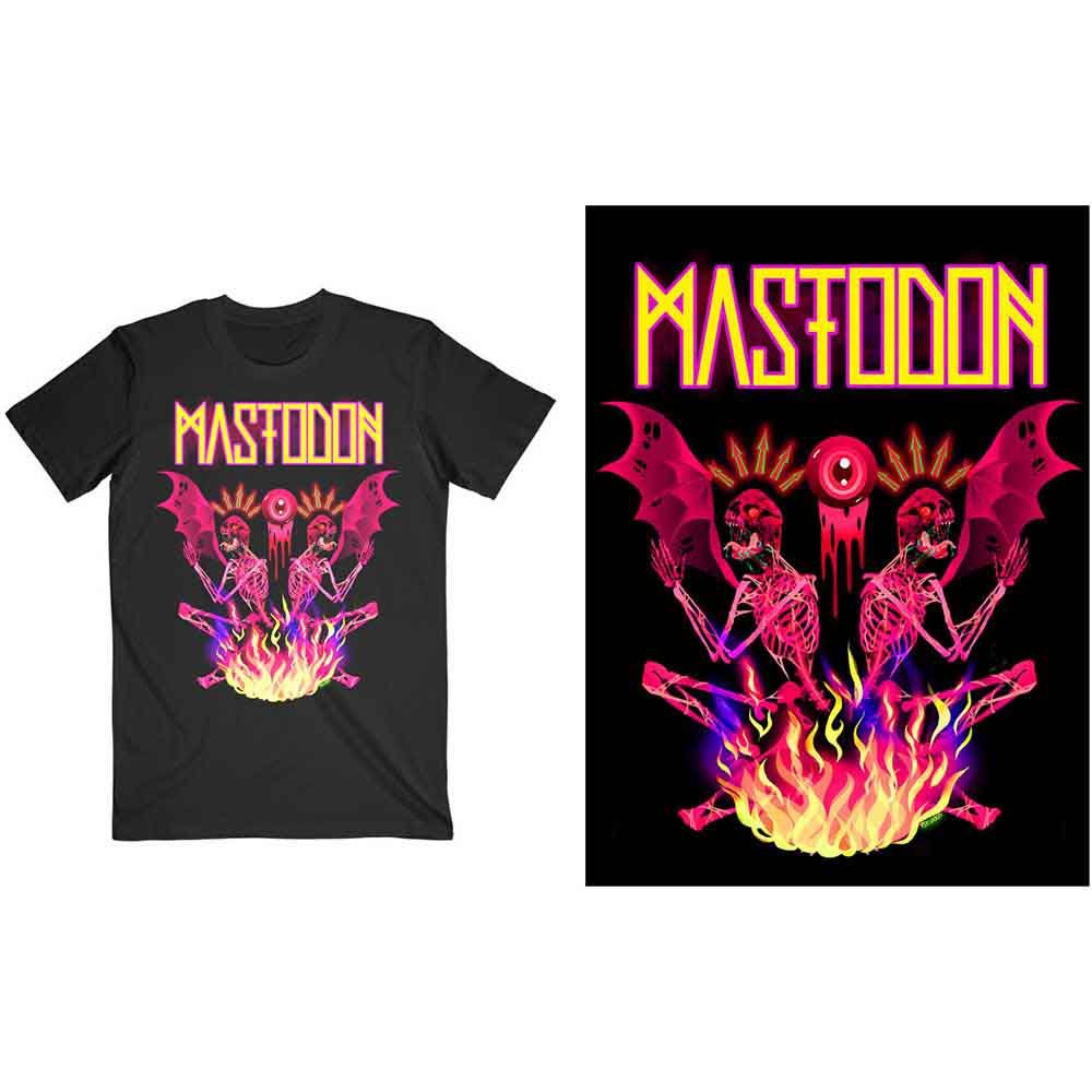 Mastodon: Double Brimstone Neon T-shirt – officielt merchandise
