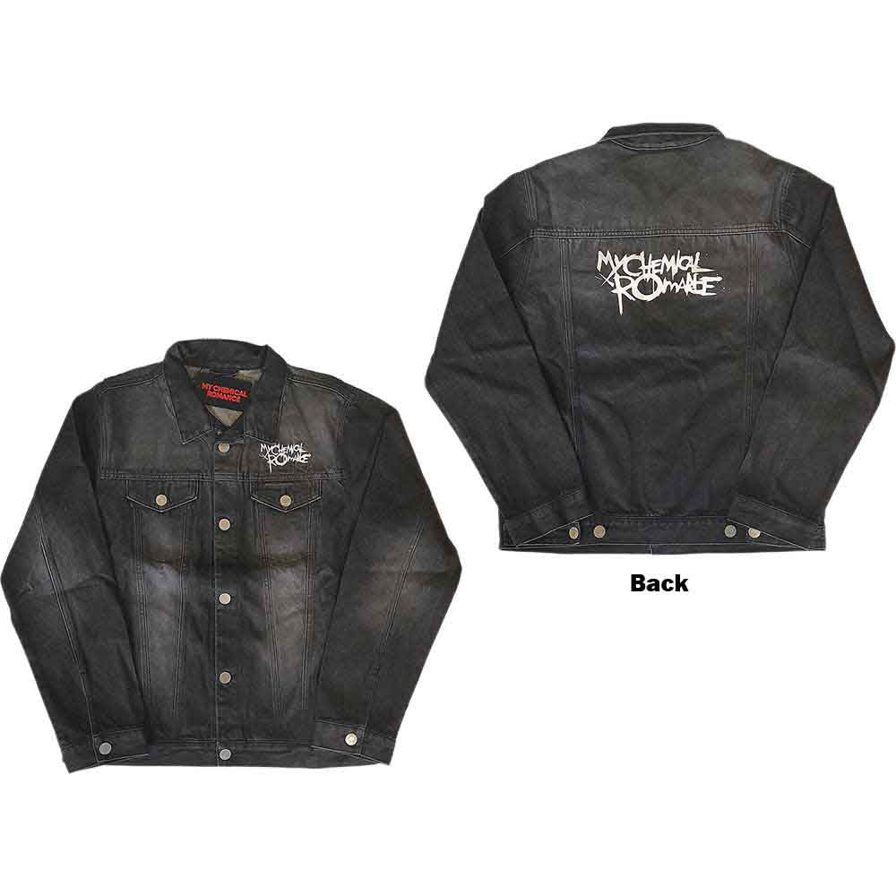 My Chemical Romance: Logo (Black Denim) Jakke – officielt merchandise