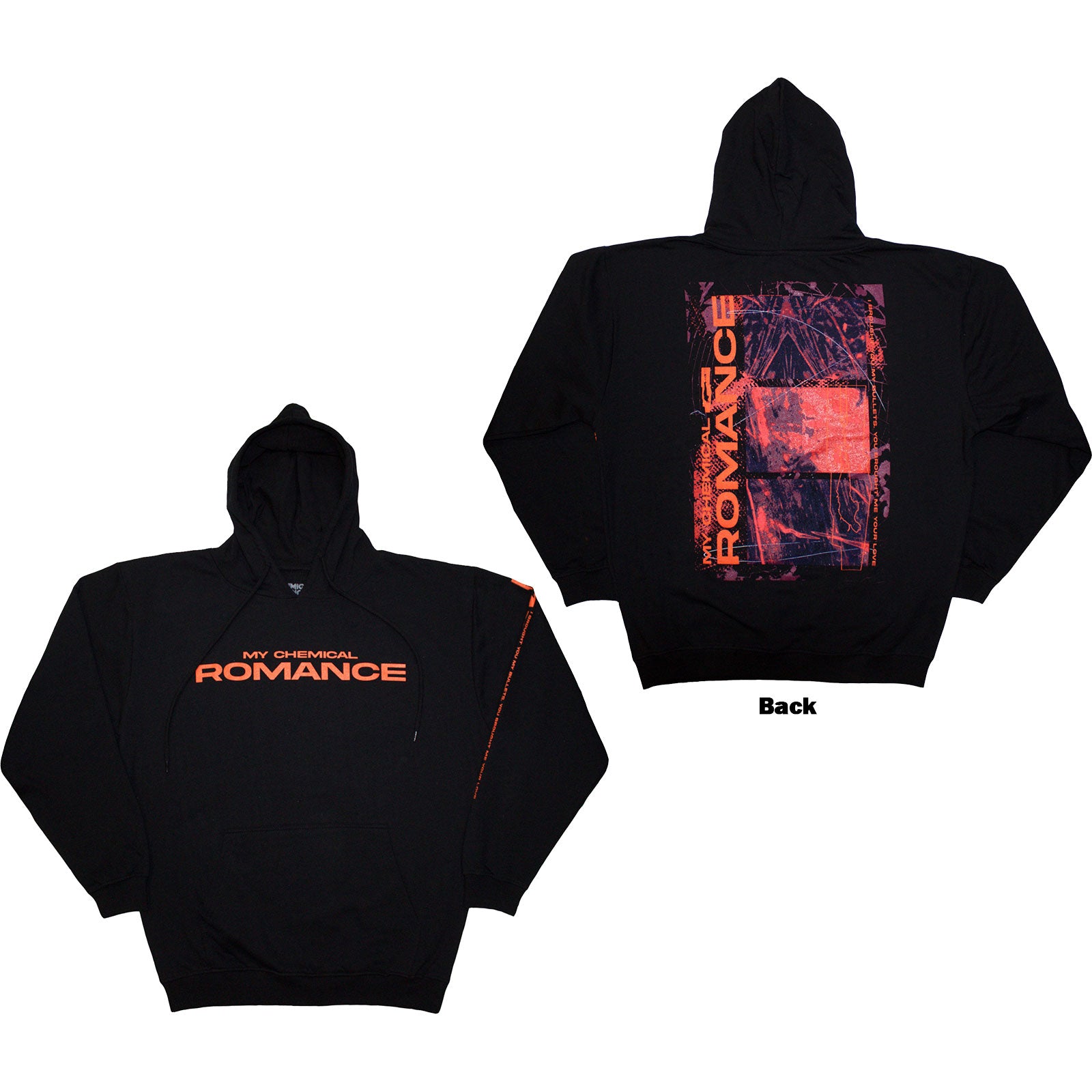 My Chemical Romance: Romance Bullets Pullover Hoodie (Back Print)