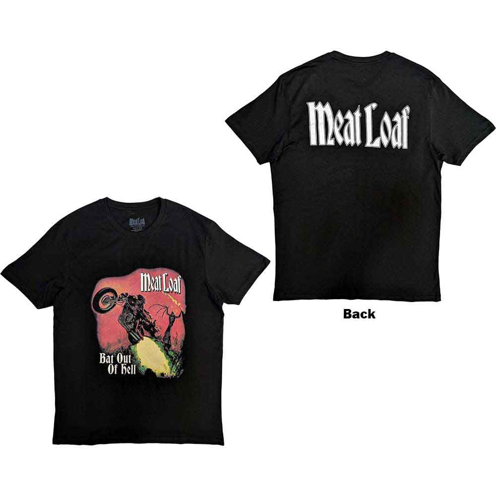 Meat Loaf: Bat Out Of Hell Cover T-shirt – officielt merchandise