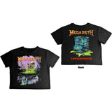 Megadeth: Contaminated Crop Top (Kvinder) (Back Print)
