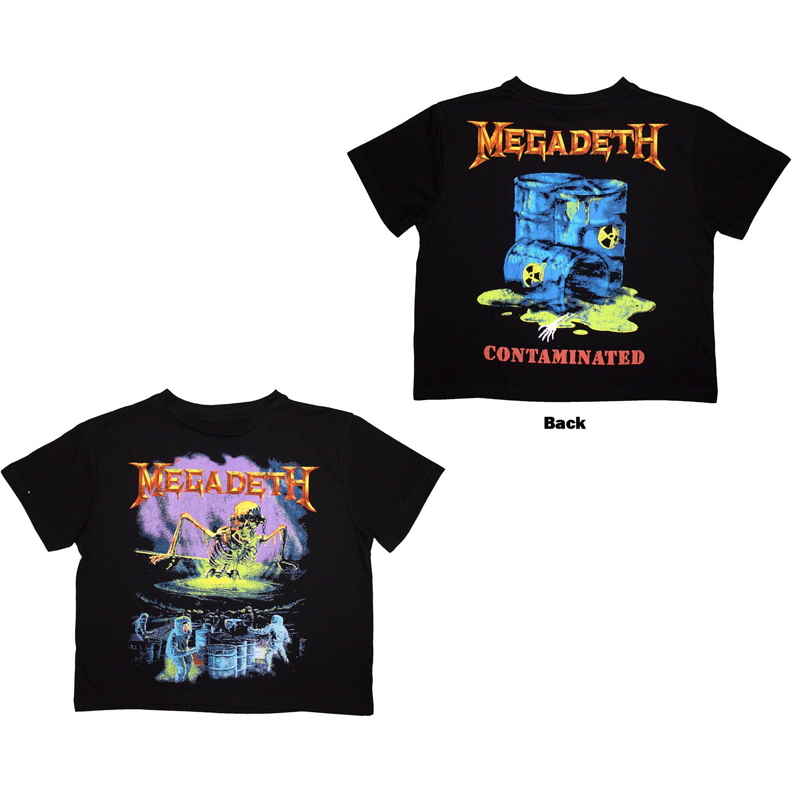 Megadeth: Contaminated Crop Top (Kvinder)