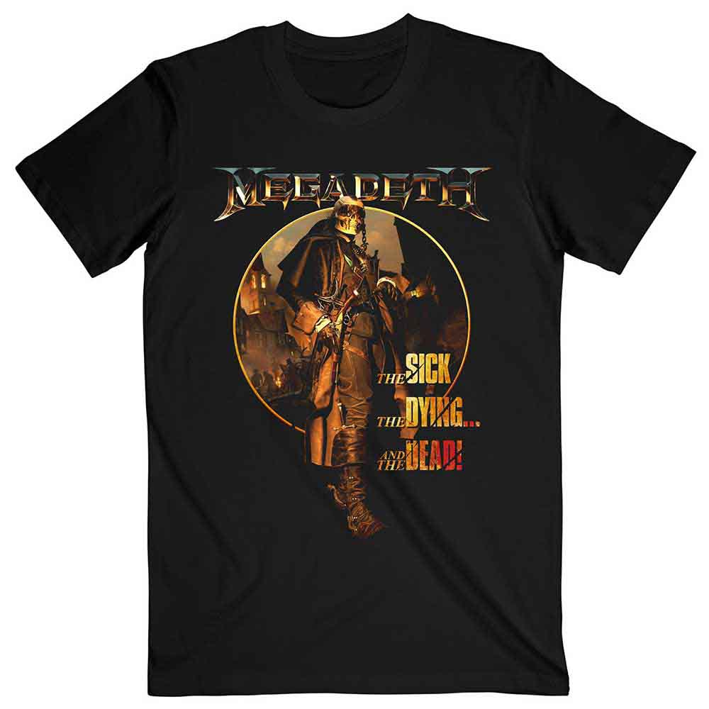 Megadeth: The Sick - The Dying And the Dead Circle Album Art T-shirt – officielt merchandise