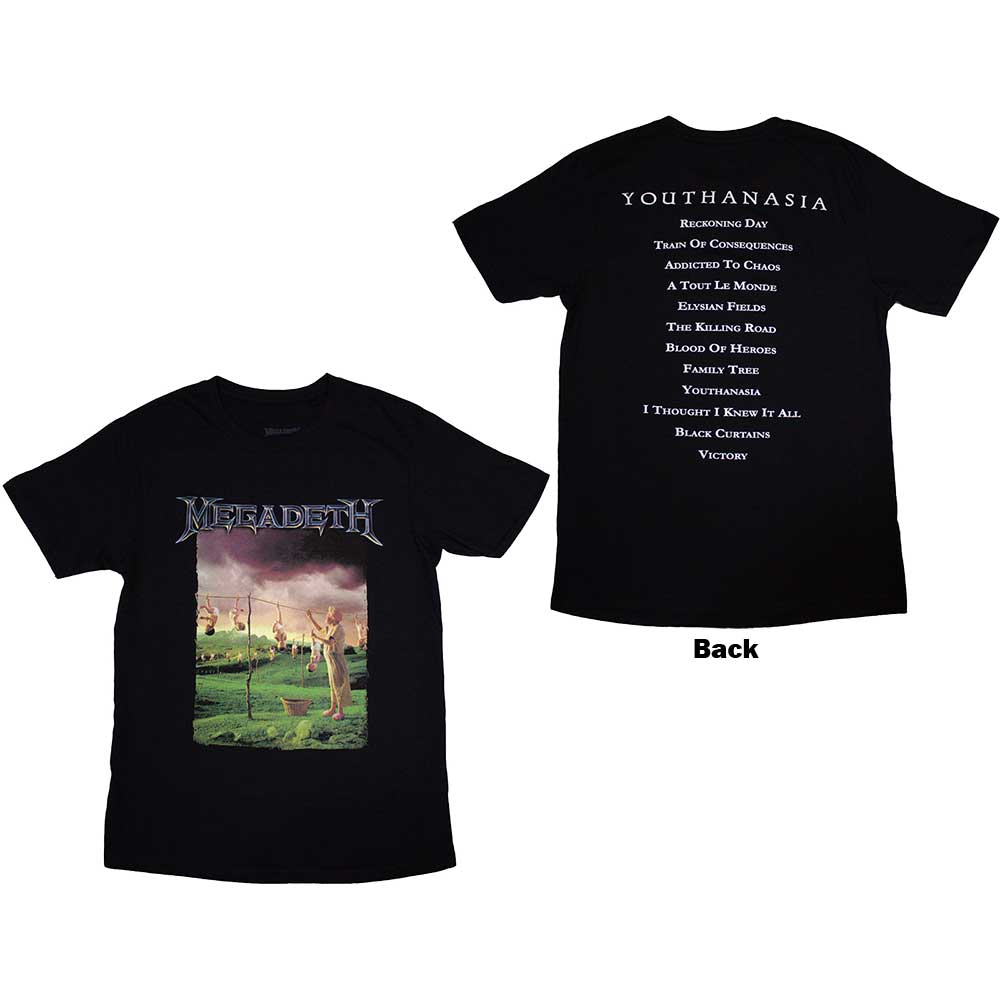 Megadeth: Youthanasia Tracklist T-Shirt