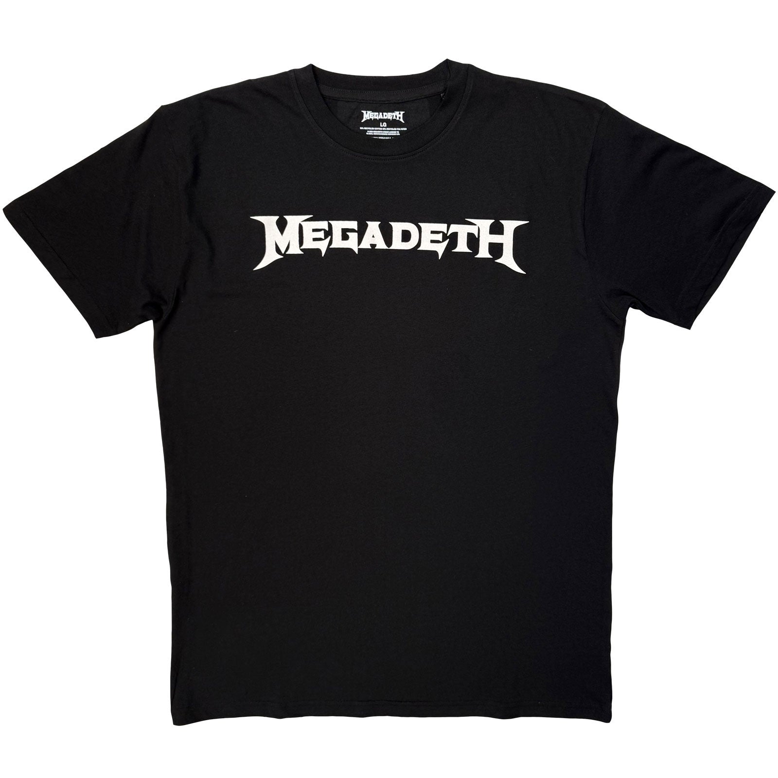 Megadeth: Logo Mono T-shirt – officielt merchandise