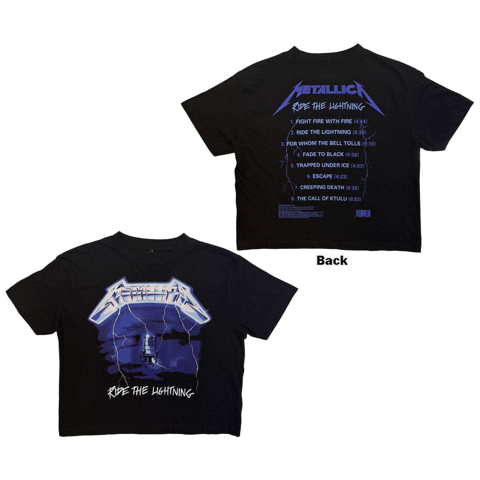 Metallica: Ride The Lightning T-shirt – officielt merchandise