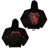Metallica: Skull Screaming Red Hoodie – officielt merchandise
