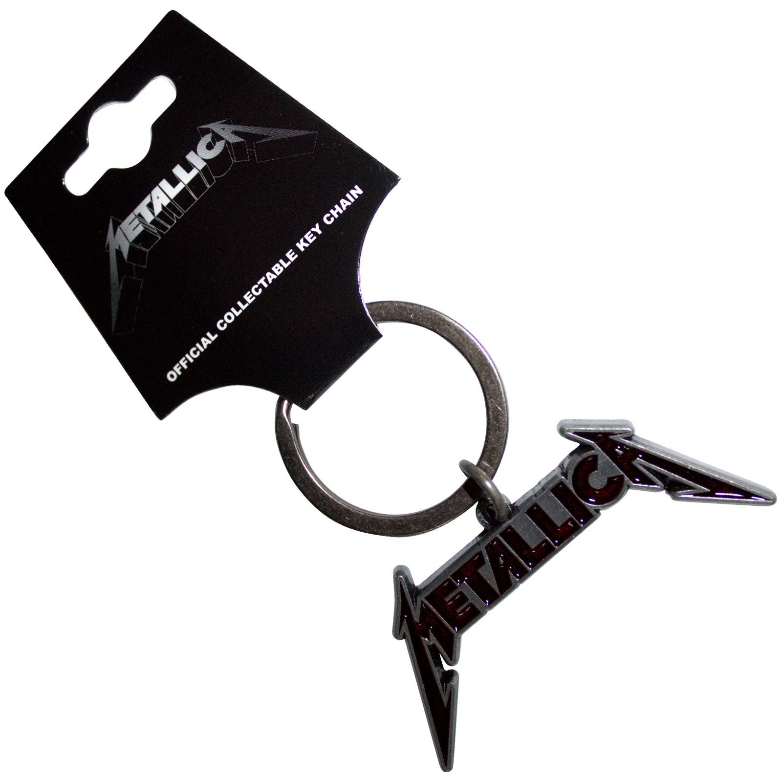 Metallica: Deep Red Logo Keychain