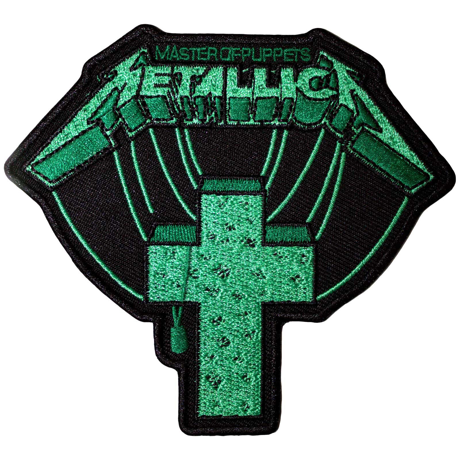 Metallica: Master Of Puppets Green Cross Standard Patch