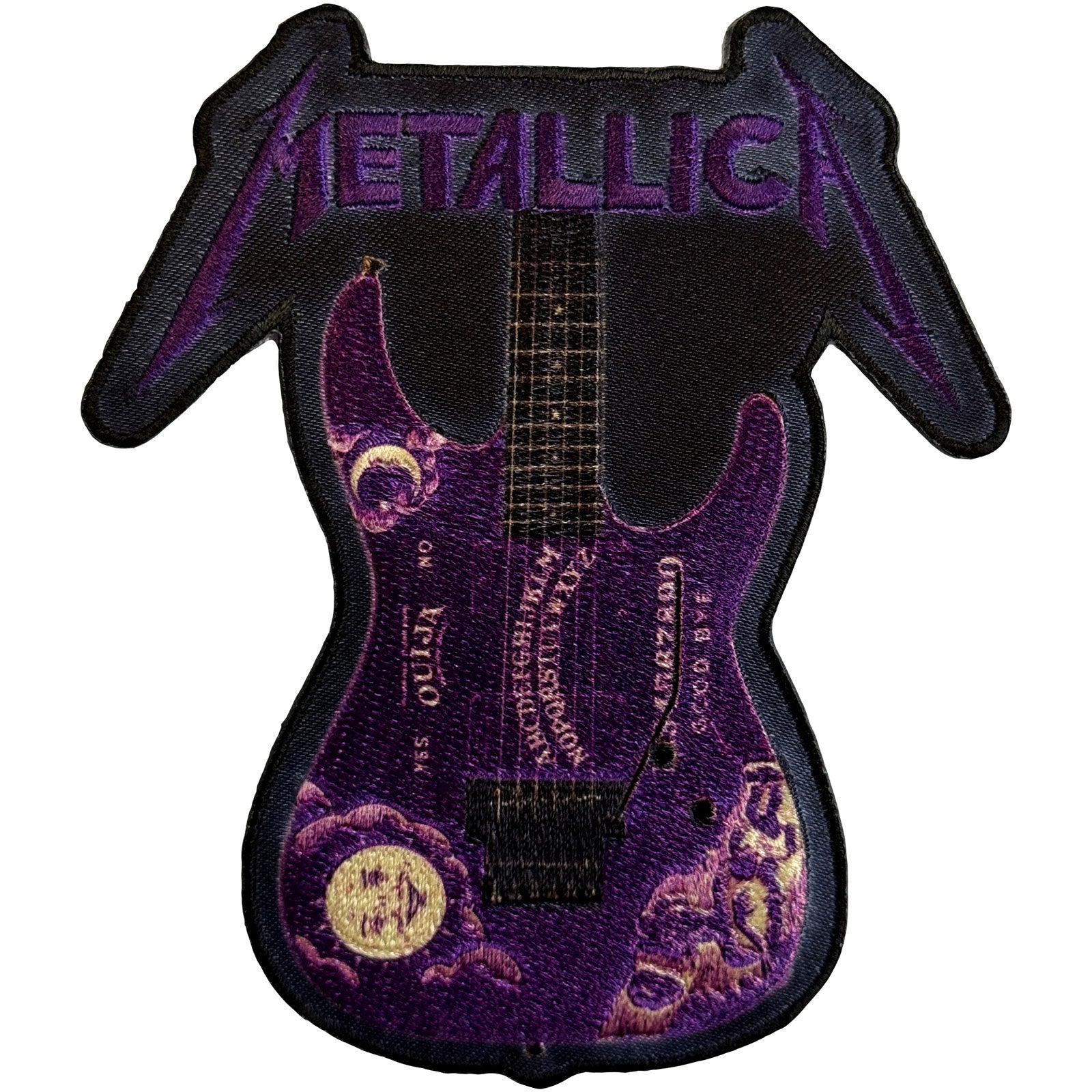 Metallica: Kirk Purple Ouija Guitar Woven Patch