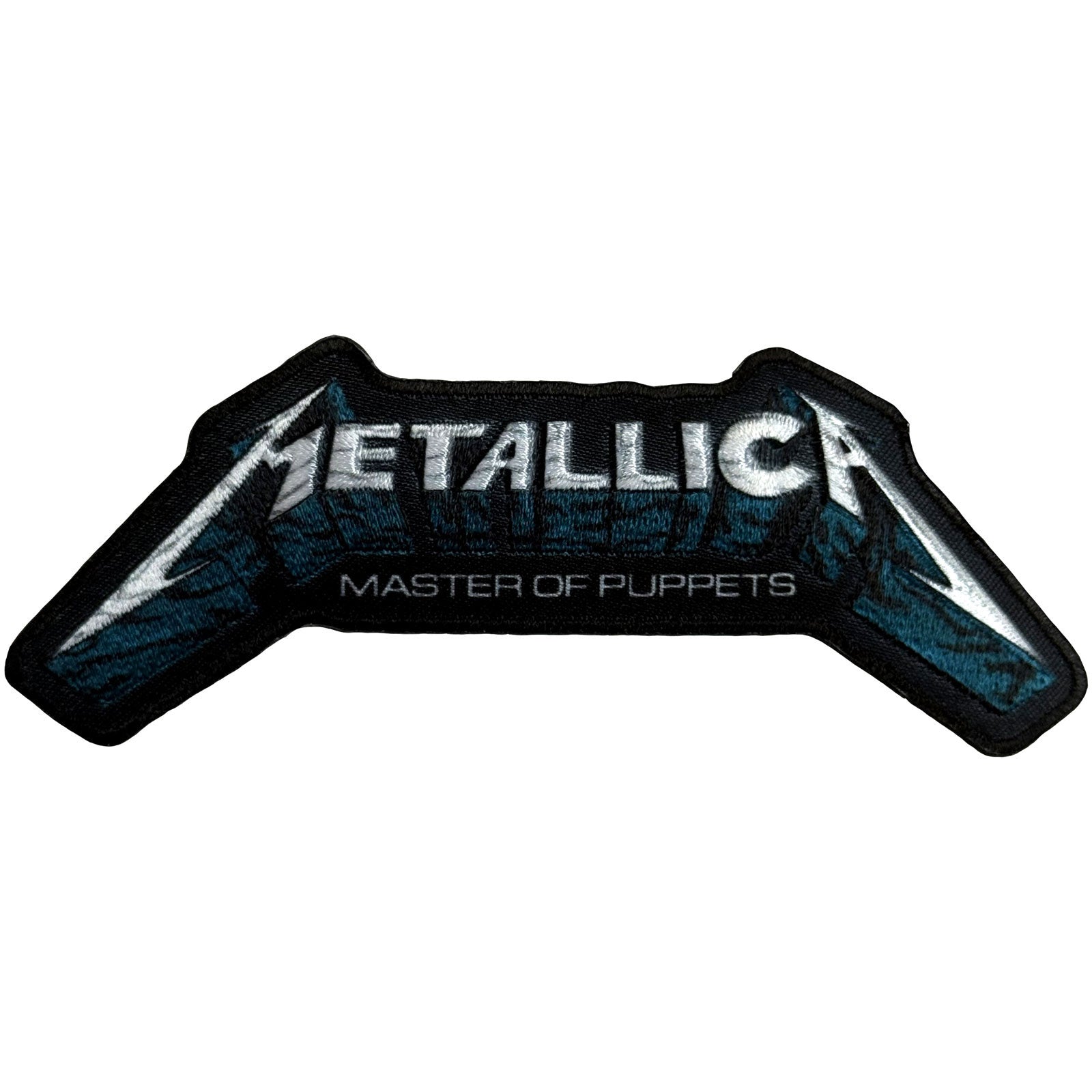 Metallica: Master Of Puppets Blue Poster Logo Woven Patch
