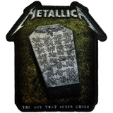 Metallica: Never Die Tombstone Woven Patch