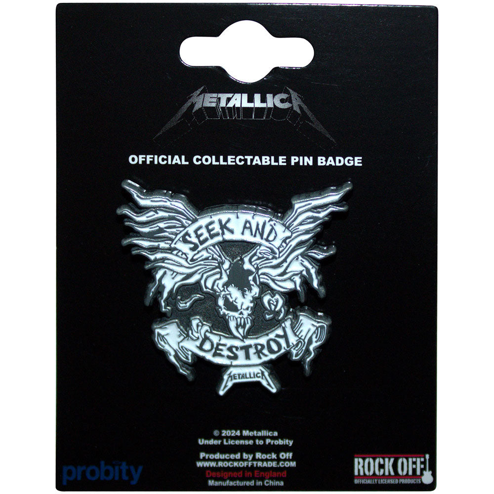 Metallica: Seek & Destroy Pin Badge (Die Casting)