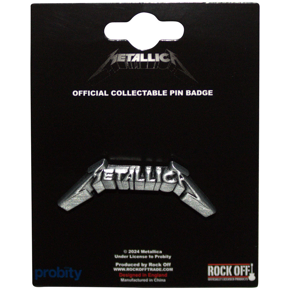 Metallica: 3D Logo Pin Badge (Die Casting)