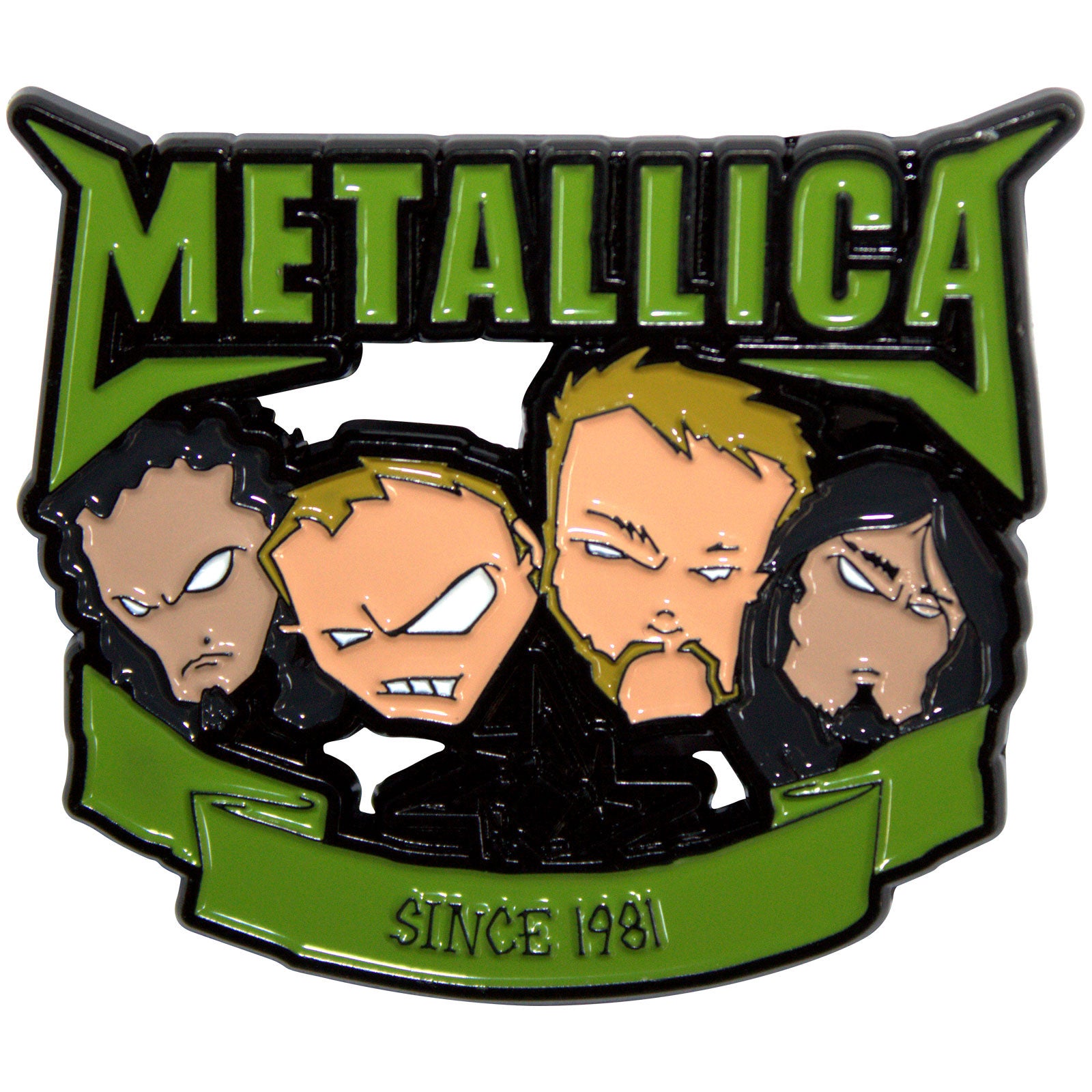 Metallica: Since 1981 Heads Pin Badge