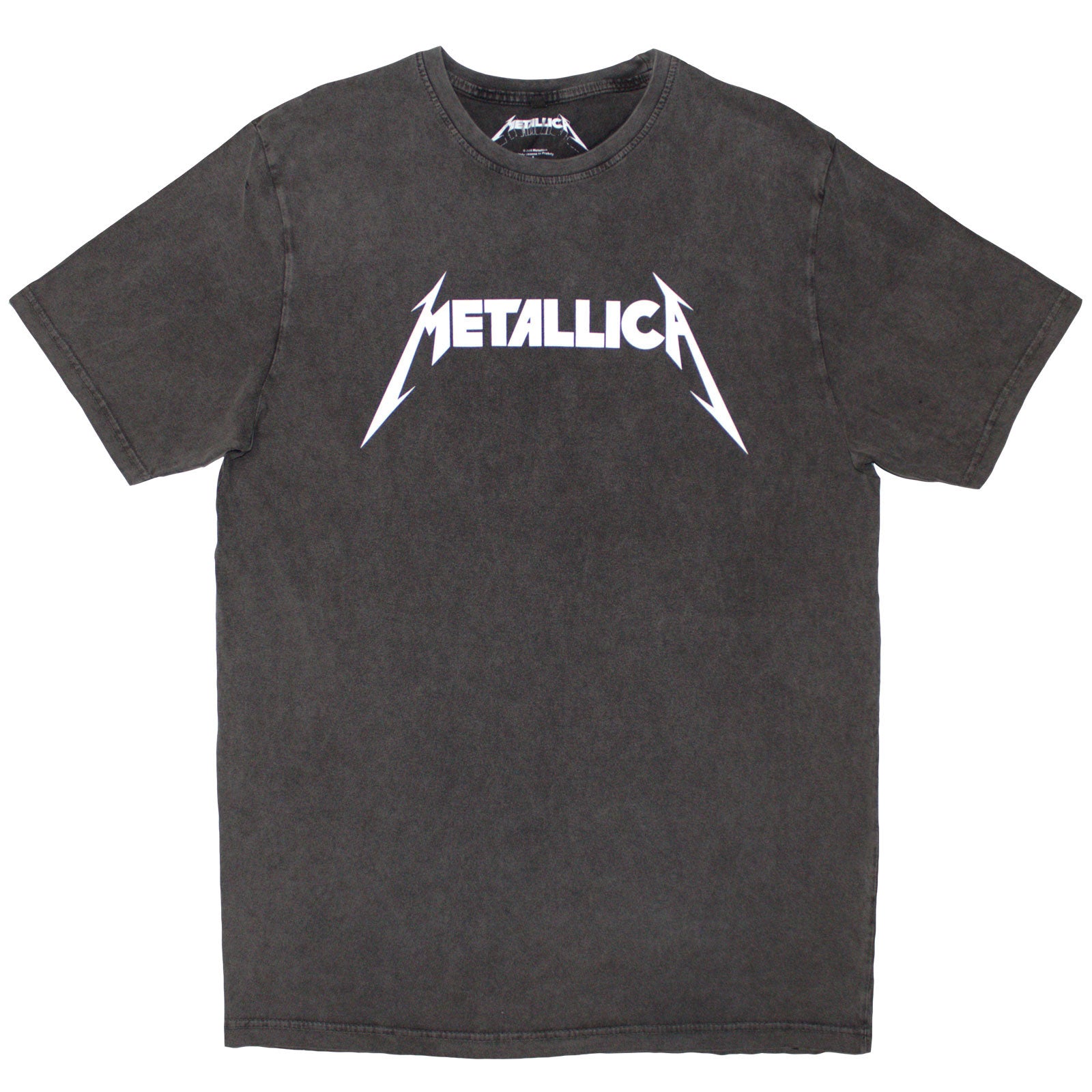 Metallica: Logo Stone Wash T-Shirt (Wash)