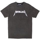 Metallica: Logo Stone Wash T-Shirt (Wash)