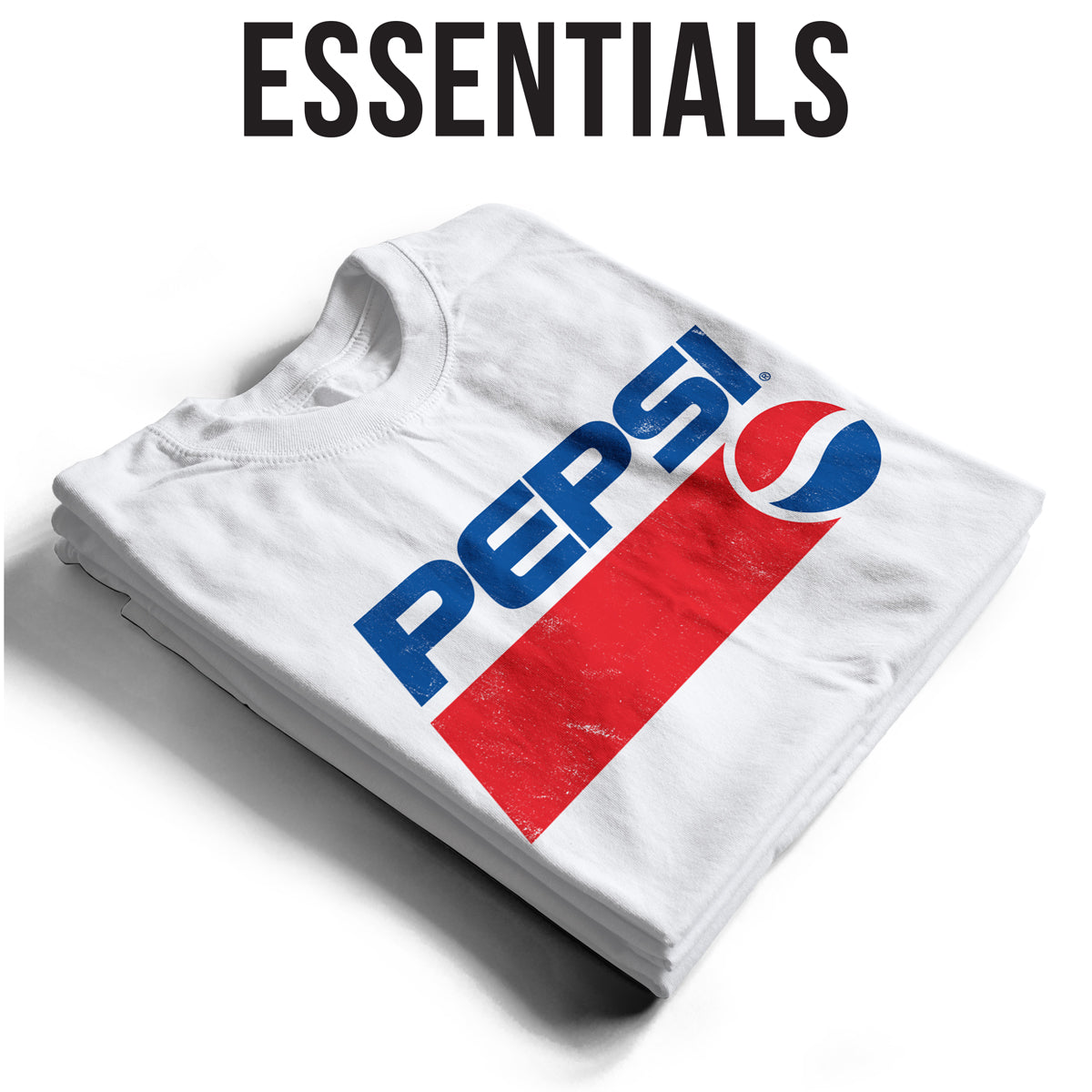 Pepsi Classic Washed Logo Bulk T-Shirt T-Shirt fra Essentials