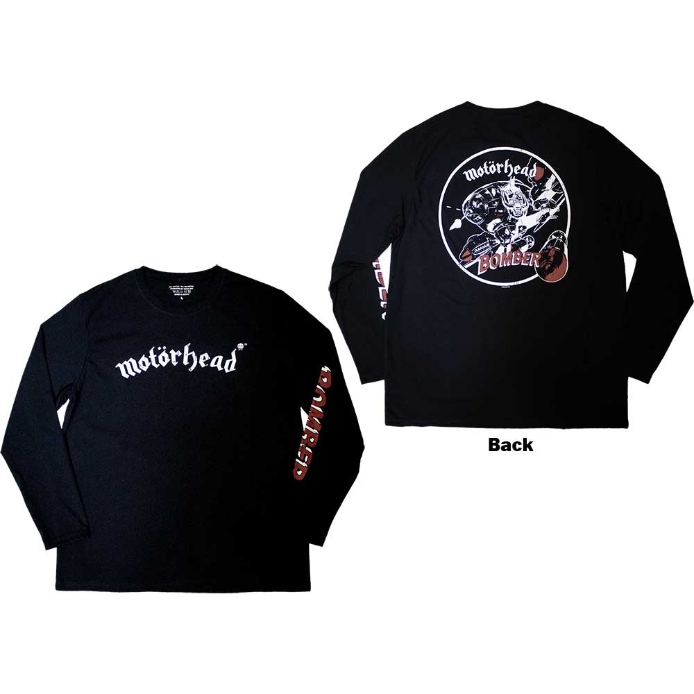 Motorhead: Bomber (Back & Sleeve Print) Long Sleeve – officielt merchandise