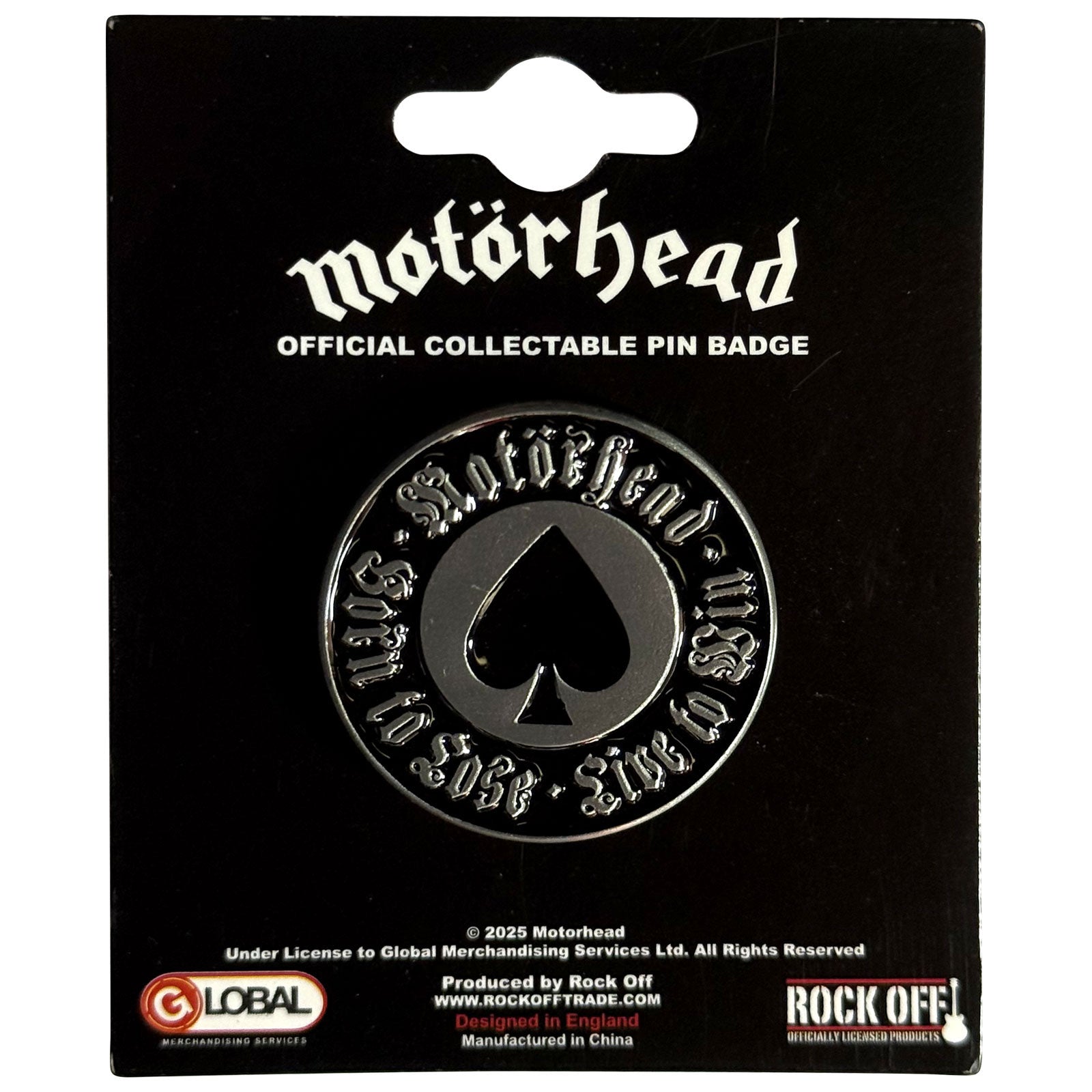 Motorhead: Born To Lose Pin Badge