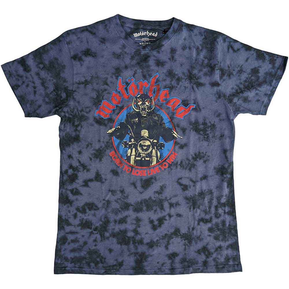 Motorhead: Born To Lose Biker (Navy Blue) (Wash Collection) T-shirt – officielt merchandise