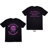 Motorhead: Orgasmatron Lyric T-Shirt (Back Print)